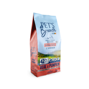 Pet's Brunch сухой корм для собак мелких пород с телятиной и овощами 1кг