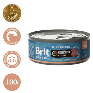 Brit Консерва для собак мелких пород (ягненок, гречка), 100г
