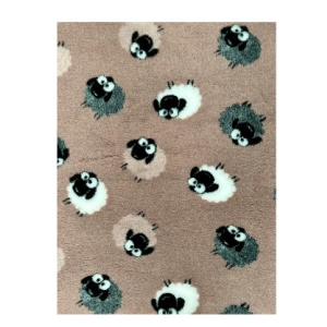 ProFleece Коврик меховой  Овечки 1х1,6м беж/черный/белый