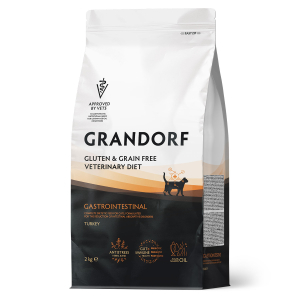 Grandorf VET CAT GASTROINTESTINAL сухой корм для котов диетический, для снижения расстройств кишечника на основе бескостной индейки 2кг