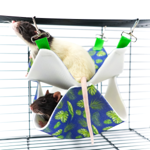 Гамак подвесной из фетра Bambini Pets  "Двухуровневый" для грызунов и хорьков