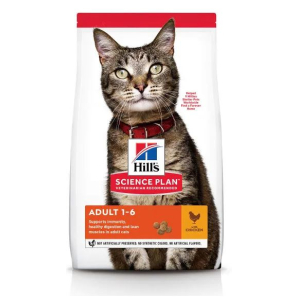 Hills Science Plan Optimal Care сухой корм для взрослых кошек с курицей - 10 кг