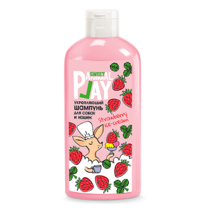 Animal Play Sweet  шампунь укрепляющий для собак и кошек (клубничное мороженое) 300мл