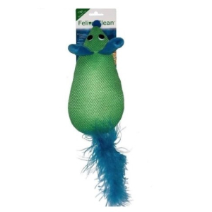Feline Clean игрушка для кошек Dental Мышка, хвост с перьями