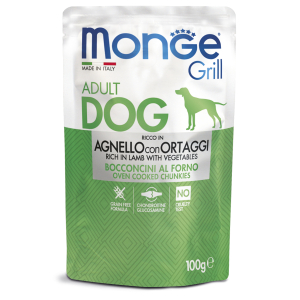 Monge Dog Grill влажный корм для собак (ягненок, овощи) 100гр