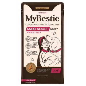 MyBestie Maxi Adult сухой корм для собак крупных пород (ягненок,рис) 2кг