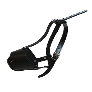 Humpo Намордник для собак, кожанный цельнокройный