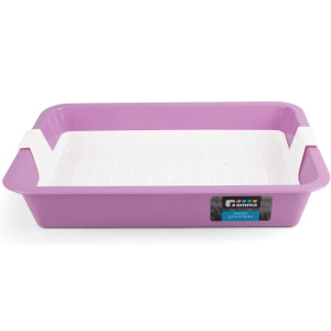 Gamma Туалет для кошек c сеткой мини "Барсик", 325*235*60мм, сиреневый