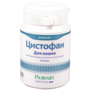 Protexin Цистофан Кормовая добавка для нормализации процессов мочеиспускания у кошек 30 капсул