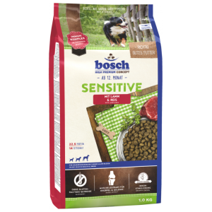 Bosch Корм сухой для взрослых собак, склонных к аллергии (ягненок, рис), 15кг