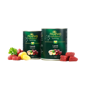 Nuevo Консервы для собак (ягненок, картофель), 800г