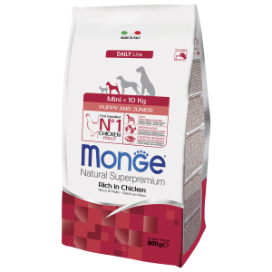 Monge Dog Daily Line Mini сухой корм для щенков мелких пород (курица) 800гр