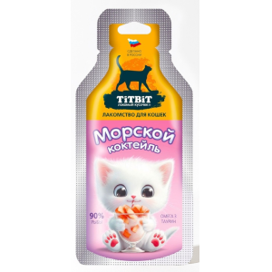 Titbit Морской коктейль лакомство для кошек 15г