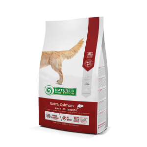 Natures Protection Extra Salmon сухой корм для собак всех пород с лососем 12кг