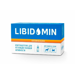 Libidomin Капли на холку контрацептив для кошек и собак, 2мл