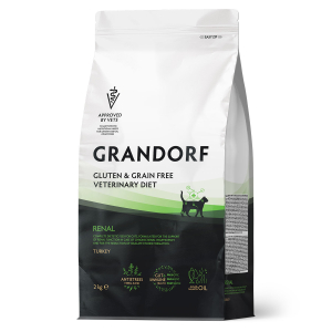 Grandorf VET CAT RENAL сухой корм для котов диетический, при хронической почечной недостаточности на основе бескостной индейки 2кг