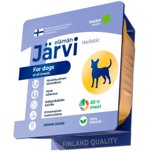 Jarvi  для собак всех пород с кроликом, мясной паштет,100г
