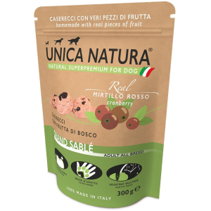 Unica Лакомство для собак (печенье с клюквой), 300г