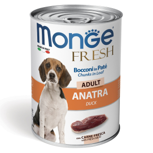 Monge Dog Fresh Chunks in Loaf влажный корм для собак (утка) 400гр