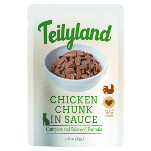 Teilyland для кошек кусочки с курицей в соусе,85г