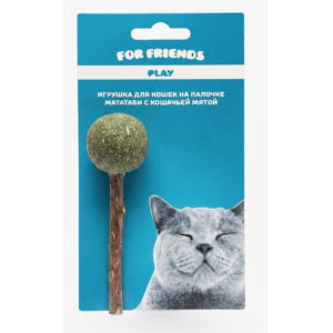 Игрушка для кошек For Friends на палочке «Мататаби» с кошачьей мятой, фигурные формы в ассортименте