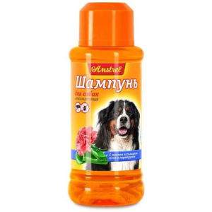 Amstrel Шампунь антипаразитарный для собак (пальмароза, алоэ), 120мл