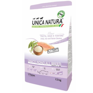 Unica Natura Mono Монопротеиновый гипоаллергенный корм для собак средних и крупных пород, 12кг