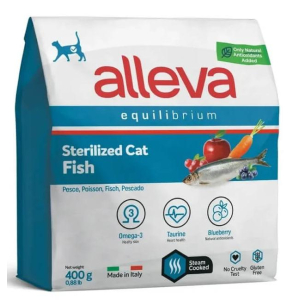 Alleva Equilibrium Корм сухой для стерилизованных кошек (рыба), 0,4кг