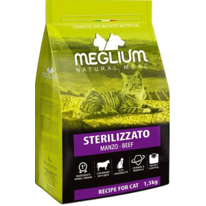 Meglium Neutered сухой корм для стерилизованных кошек (говядина) 1,5кг