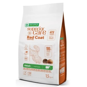 Nature's Protection GF Red Coat Adult Small для взрослых собак мелких пород с рыжей шерстью, 1,5кг