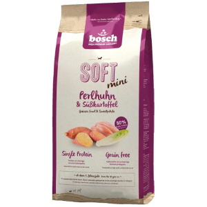 Bosch Soft Корм беззерновой для собак мелких пород, с чувствительным пищеварением (цесарка, батат), 1кг