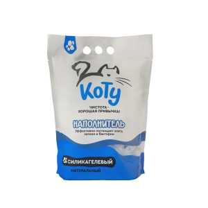 КОТУ Наполнитель силикагелевый для кошачьего туалета, 4л