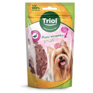 ТРИОЛ Мини-косточки из утки для мини-собак, 50г