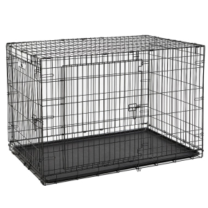 Клетка Mr.Kranch для собак, 2 двери,черная, 123х78х82h см
