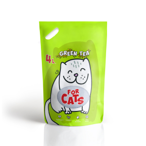 FOR CATS Наполнитель силикагелевый (зеленый чай)