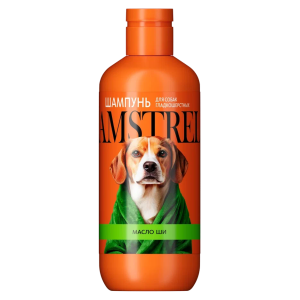 Шампунь для собак гладкошерстных АМСТРЕЛЬ с маслом ши,300 мл
