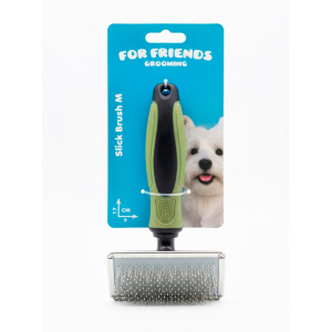 For Friends щетка-пуходерка, с каплей, рамка сталь, M, 9 см*17 см
