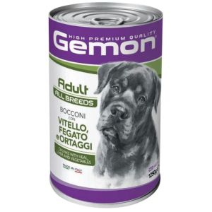 Gemon Dog Adult ALL BREEDS Veal/Liver/Veg консервы для собак всех пород (телятина, печень, овощи) 1250гр