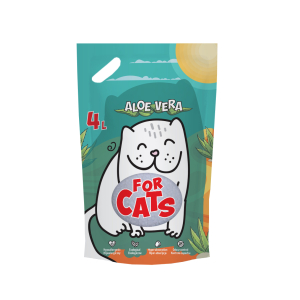 Наполнитель FOR CATS силикагелевый с ароматом алоэ вера, 4 л