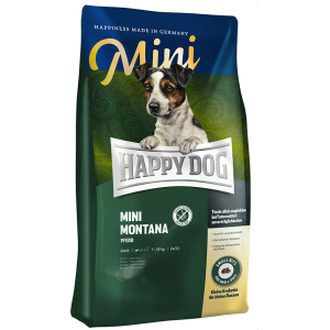 Happy Dog Корм сухой беззерновой для собак мелких пород (конина, картофель), 4кг