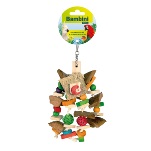 Bambini Pets игрушка для крупных попугаев "Кокосовый переполох" 30 см