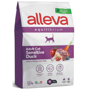 Alleva Equilibrium Корм сухой для кошек (утка), 1,5кг