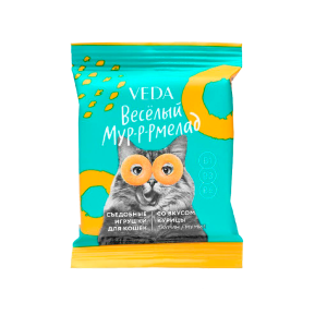 Veda Веселый Мур-р-рмелад Лакомство для кошек (курица), 6г
