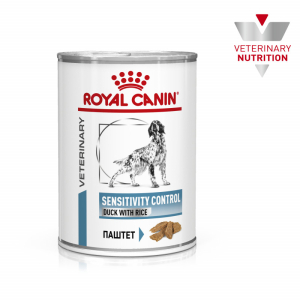 Royal Canin Sensitivity Control Canine Duck with Rice Корм диетический для собак при пищевой аллергии, паштет, 410г