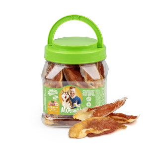 Molina Лакомство для собак всех пород и щенков. Кроличьи ушки с куриной пастой, 400 г