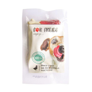 For Friends Лакомство для собак (мясо утки на кальциевой косточке), 50г