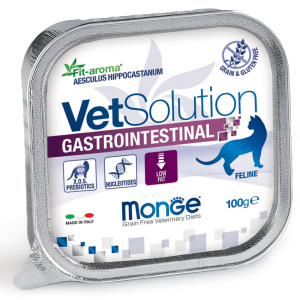 Ветеринарная диета Monge VetSolution Cat Gastrointestinal гастро интестинал для кошек при заболеваниях ЖКТ, 100 г