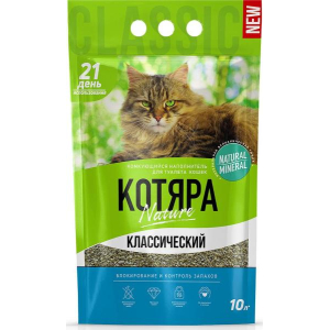 Pi-Pi-Bent "Котяра" Наполнитель для туалета комкующийся, классический 10л, 4.2 кг