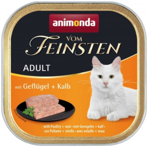 Animonda Vom Feinsten Консервы для кошек (птица, телятина), 100г