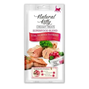 Pettric Natural Kitty крем-суп для кошек (тунец, лосось, клюква) 4шт по 12гр